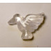 Hummingbird Carved Fetish Bead 0.75 Inch - Clear Quartz