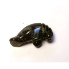 Manatee Carved Fetish Bead 0.75 Inch - Kambaba