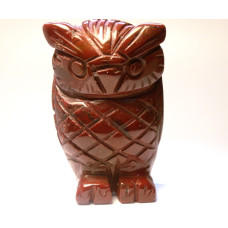 Owl 1.5 Inch Figurine - Rainbow Jasper