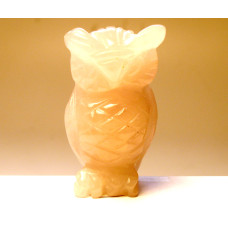 Owl 1.5 Inch Figurine - Rose Quartz