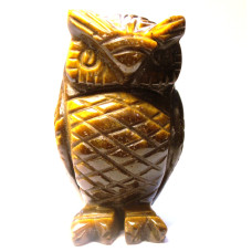 Owl 2.25 Inch Figurine - Tiger Eye