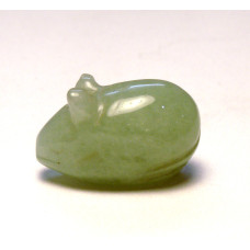 Mouse Carved Fetish Bead 0.75 Inch - Aventurine