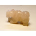 Panther Carved Fetish Bead 0.75 Inch - Rose Quartz