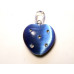 Small Heart with Bail - Fiber Optic Rhinestone Studded  Assorted Colors