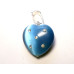 Small Heart with Bail - Fiber Optic Rhinestone Studded  Assorted Colors