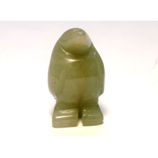 Penguin Carved Fetish Bead 0.75 Inch - Aventurine