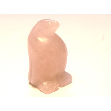 Penguin 1 Inch Figurine - Rose Quartz