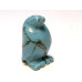 Penguin Carved Fetish Bead 0.75 Inch - Howlite Turquoise