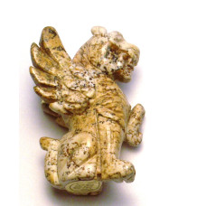 Liongoyle 1.5 Inch Figurine - Picture Jasper