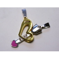 BFF Charms - Set of 2 - Heart and Arrow Style 2