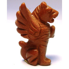 Liongoyle 1.5 Inch Figurine - Goldstone