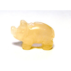 Pig 1 Inch Figurine - Rose Quartz