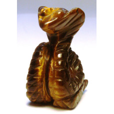 Snake (Cobra) 1.5 Inch Figurine - Tiger Eye