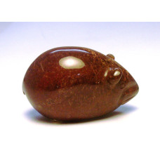 Mouse 1.5 Inch Figurine - Rainbow Jasper