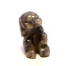 Monkey Carved Fetish Bead 0.75 Inch - Sodalite