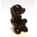 Monkey Carved Fetish Bead 0.75 Inch - Blue Goldstone