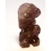 Monkey Carved Fetish Bead 0.75 Inch - Amethyst