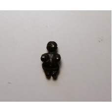 Goddess (Venus of Willendorf) Carved Fetish Bead 0.75 Inch - Blue Goldstone