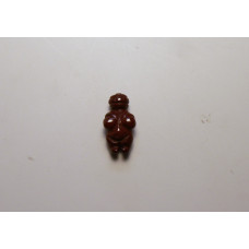 Goddess (Venus of Willendorf) Carved Fetish Bead 0.75 Inch - Rainbow Jasper