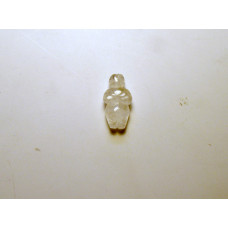 Goddess (Venus of Willendorf) Carved Fetish Bead 0.75 Inch - Clear Quartz