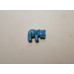 Elephant Classic Carved Fetish Bead 0.75 Inch - Howlite Turquoise