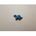 Dinosaur (Stegosaurus) Carved Fetish Bead 0.75 Inch - Howlite Turquoise