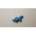 Dinosaur (Diplodocus) Carved Fetish Bead 0.75 Inch - Howlite Turquoise