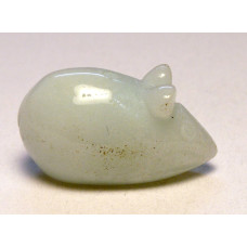 Mouse Carved Fetish Bead 0.75 Inch - Amazonite