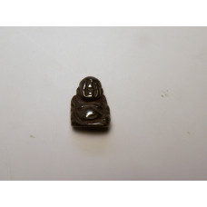 Buddha Classic Carved Fetish Bead 0.75 Inch - Hematite