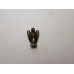 Angel Carved Fetish Bead 0.75 Inch - Hematite