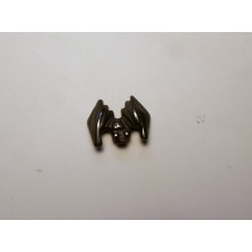 Bat Carved Fetish Bead 0.75 Inch - Hematite