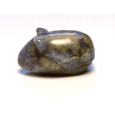 Mouse Carved Fetish Bead 0.75 Inch - Sodalite