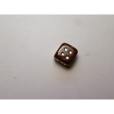 Dice Carved Fetish Bead 0.75 Inch - Rainbow Jasper