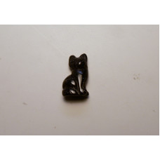 Cat Sitting 1 Inch Figurine - Blue Goldstone