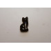 Cat Sitting 1 Inch Figurine - Blue Goldstone