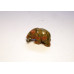 Bear with fish 1.5 Inch Figurine - Unakite