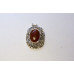 Wrapped Oval Gemstone Filigree Pendant  Assorted Stones