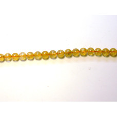 16 inch 8 mm Gemstone Round Bead Strand - Citrine