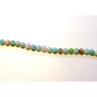 16 inch 6 mm Gemstone Round Bead Strand - Morganite