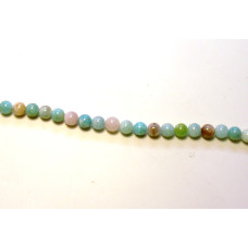 16 inch 6 mm Gemstone Round Bead Strand - Morganite