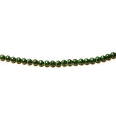 16 inch 7-8 mm Gemstone Round Bead Strand - Malachite