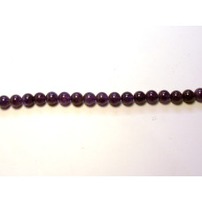 16 inch 10 mm Gemstone Round Bead Strand - Amethyst (Premium)