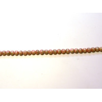 16 inch 6 mm Gemstone Round Bead Strand - Rhodochrosite