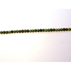 16 inch 6 mm Gemstone Round Bead Strand - Ruby Zoisite