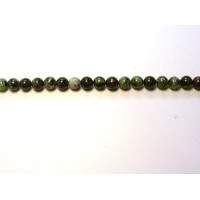 16 inch 8 mm Gemstone Round Bead Strand - Ruby Zoisite