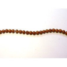 16 inch 8 mm Gemstone Round Bead Strand - Goldstone