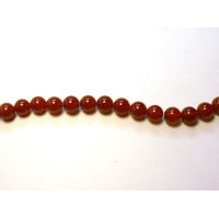 16 inch 12 mm Gemstone Round Bead Strand - Carnelian Agate