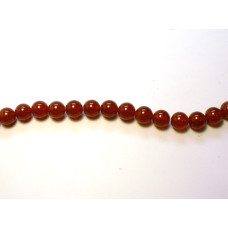 16 inch 12 mm Gemstone Round Bead Strand - Carnelian Agate