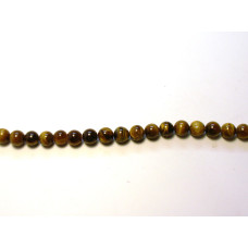 16 inch 8 mm Gemstone Round Bead Strand - Tiger Eye