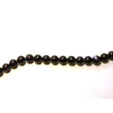 16 inch 12 mm Gemstone Round Bead Strand - Blue Goldstone